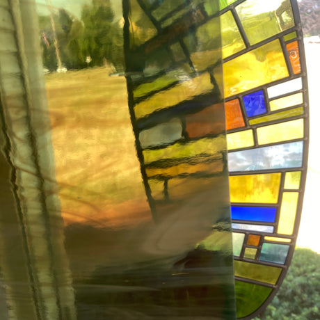 96 COE Olive Green and White Wispy