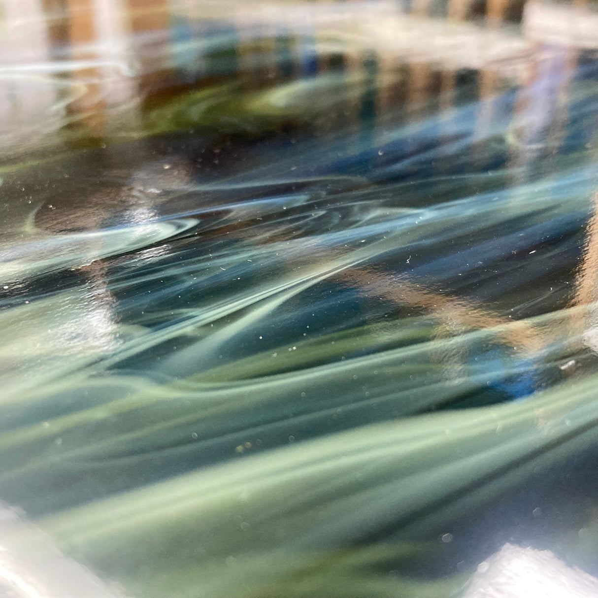 96 COE Olive Green and White Wispy_2