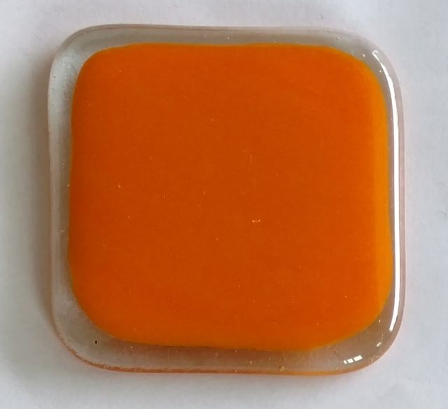 96 COE Orange Opal - Stained Glass Express 