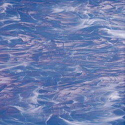 96 COE Pale Blue and White Wispy - Stained Glass Express 