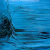 96 COE Reactive Blue, Black - Stained Glass Express 