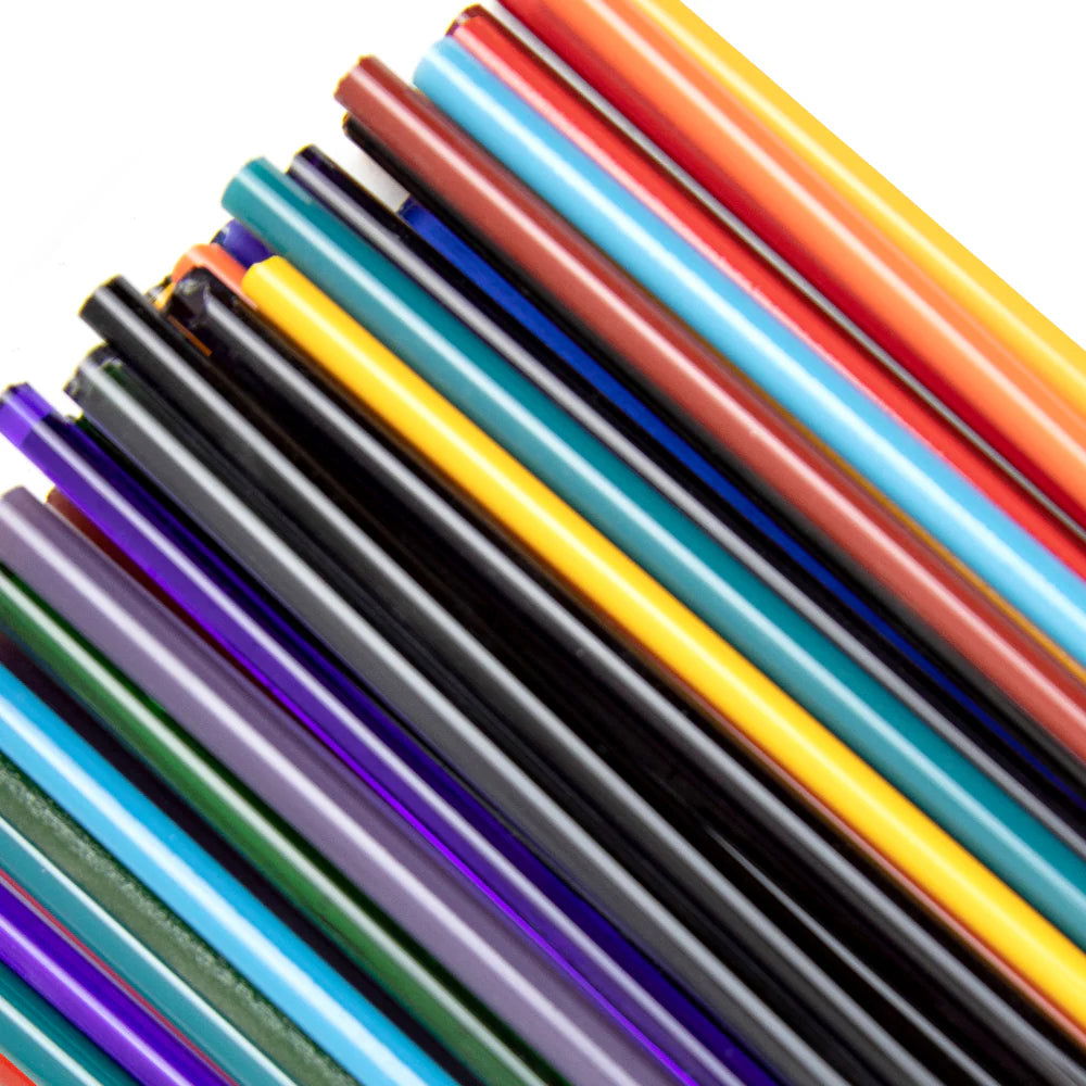 96 COE Rods Mardi Gras Mix 4LB – Stained Glass Express