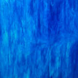 96 COE Sea Blue w/ Crystal Streaky - Stained Glass Express 