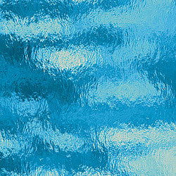 96 COE Sky Blue Rough Rolled - Stained Glass Express 