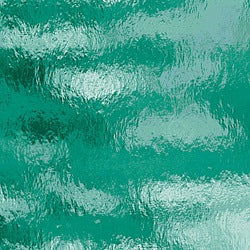 96 COE Teal Green Rough Rolled - Stained Glass Express 