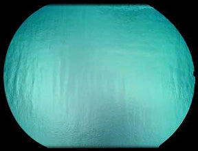 96 COE Thin Dichroic Black Under Silver Blue - Stained Glass Express 