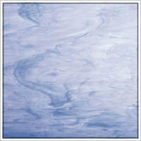 96 COE White/Light Blue Wispy Fusible - Stained Glass Express 