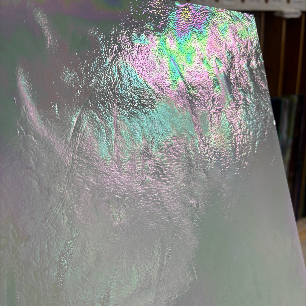 96 COE White Opal Iridescent