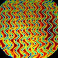 96 Coe Black Under Dark Red on Twizzle Dichroc - Stained Glass Express 