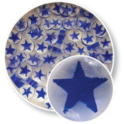 96 Coe Blue Star Millefiori Assortment - Stained Glass Express 