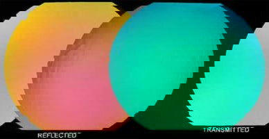 96 Coe Clear Under Pink/Aqua Dichroic - Stained Glass Express 