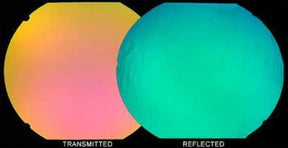 96 Coe Clear Under Pink/Aqua Dichroic - Stained Glass Express 