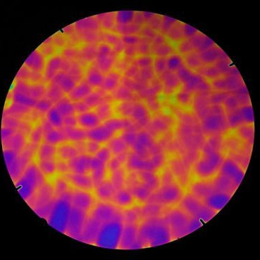 96 Coe Dichroic Black under Purple/Magenta/Gold Aurora Borealis