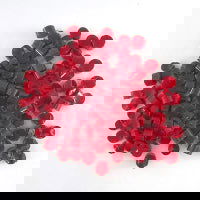 96 Coe Dots Semi-Opal Cherry Red - Stained Glass Express 