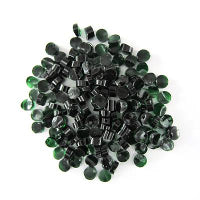 96 Coe Dots Transparent Dark Green - Stained Glass Express 