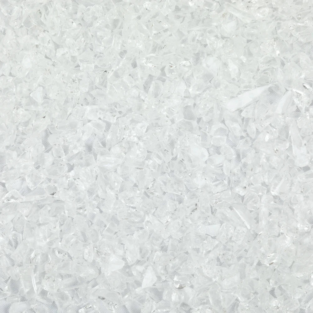 96 Coe Frit Transparent Coarse 8oz. - Stained Glass Express 