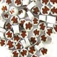 96 Coe Gingerbread Man Millefiori - Stained Glass Express 