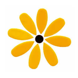 96 Coe Precut Black Eyed Susan - Stained Glass Express 
