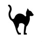 96 Coe Precut Cat Black - Stained Glass Express 