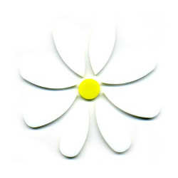 96 Coe Precut Daisy White - Stained Glass Express 