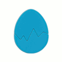 96 Coe Precut Easter Egg Opal - Stained Glass Express 