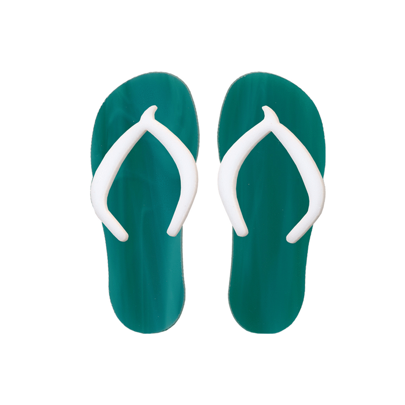 96 Coe Precut Flip Flops Teal - Stained Glass Express 