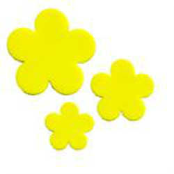 96 Coe Precut Flower Yellow - Stained Glass Express 