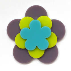 96 Coe Precut Flower Yellow - Stained Glass Express 