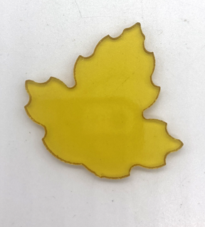 96 Coe Precut Large Maple Leaf Yellow ltd - Stained Glass Express 