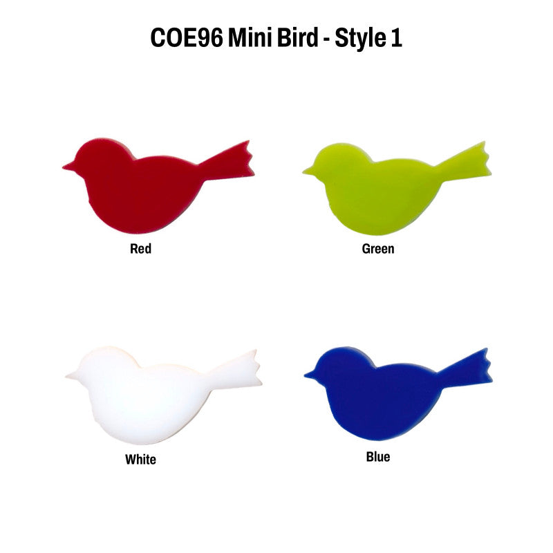 96 Coe Precut Mini Bird - Stained Glass Express 