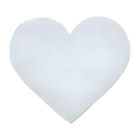 96 Coe Precut Mini Hearts 3 Pack White - Stained Glass Express 