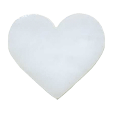 96 Coe Precut Mini Hearts 3 Pack White - Stained Glass Express 