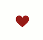 96 Coe Precut Mini Red Heart  3pk - Stained Glass Express 