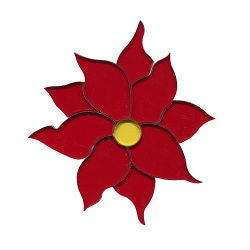 96 Coe Precut Poinsettia Red - Stained Glass Express 