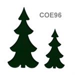 96 Coe Precut Slim Tree Dark Green - Stained Glass Express 
