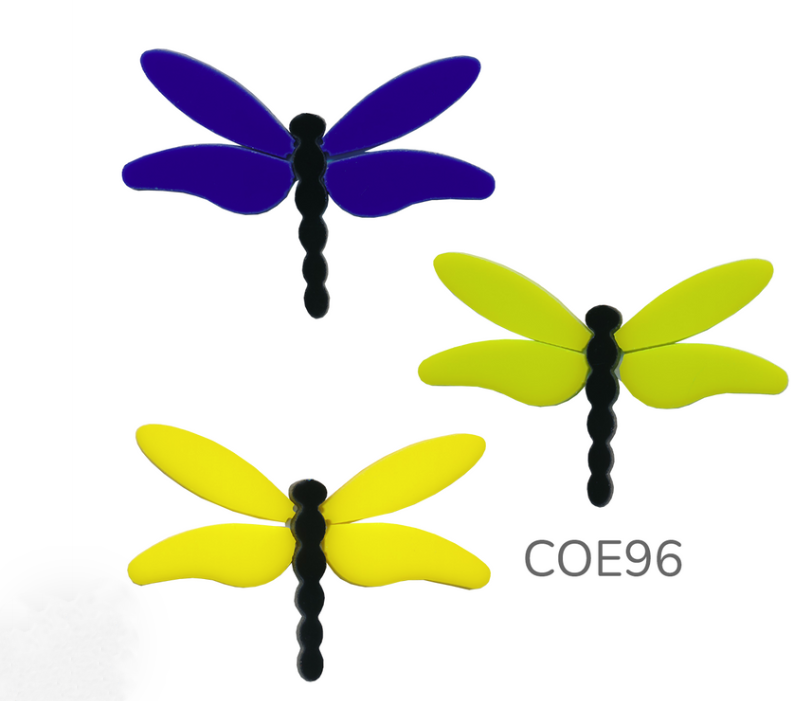 96 Coe Precut Small Dragonfly - Stained Glass Express 