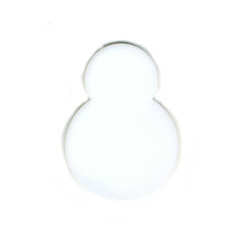 96 Coe Precut Snowman White I - Stained Glass Express 