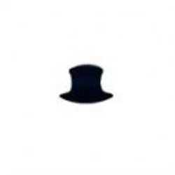 96 Coe Precut Top Hat Black - Stained Glass Express 