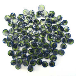 96 Coe Yellow Moon and Stars Millefiori - Stained Glass Express 