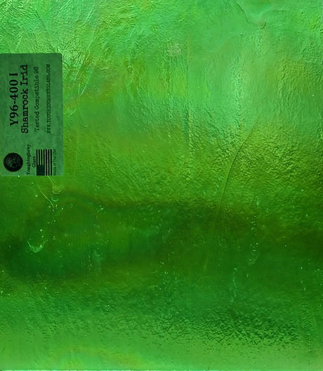 96 Shamrock Transparent Irid - Stained Glass Express 