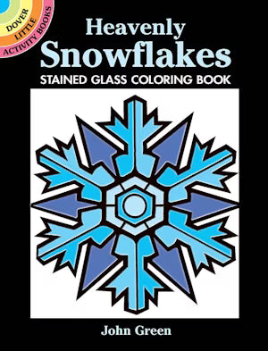 Book Coloring Heavenly Snowflakes
