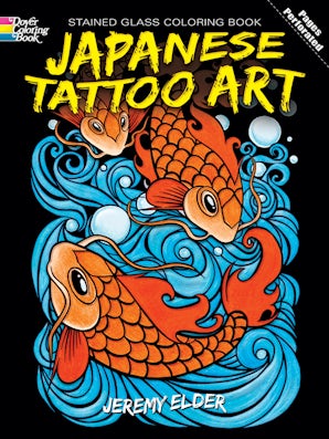 Book Coloring Japanese Tattoo Art