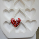 9 Heart casting mold