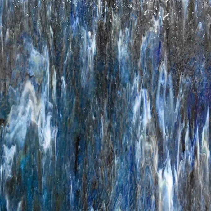 Blue, Green, Purple, White Ripple