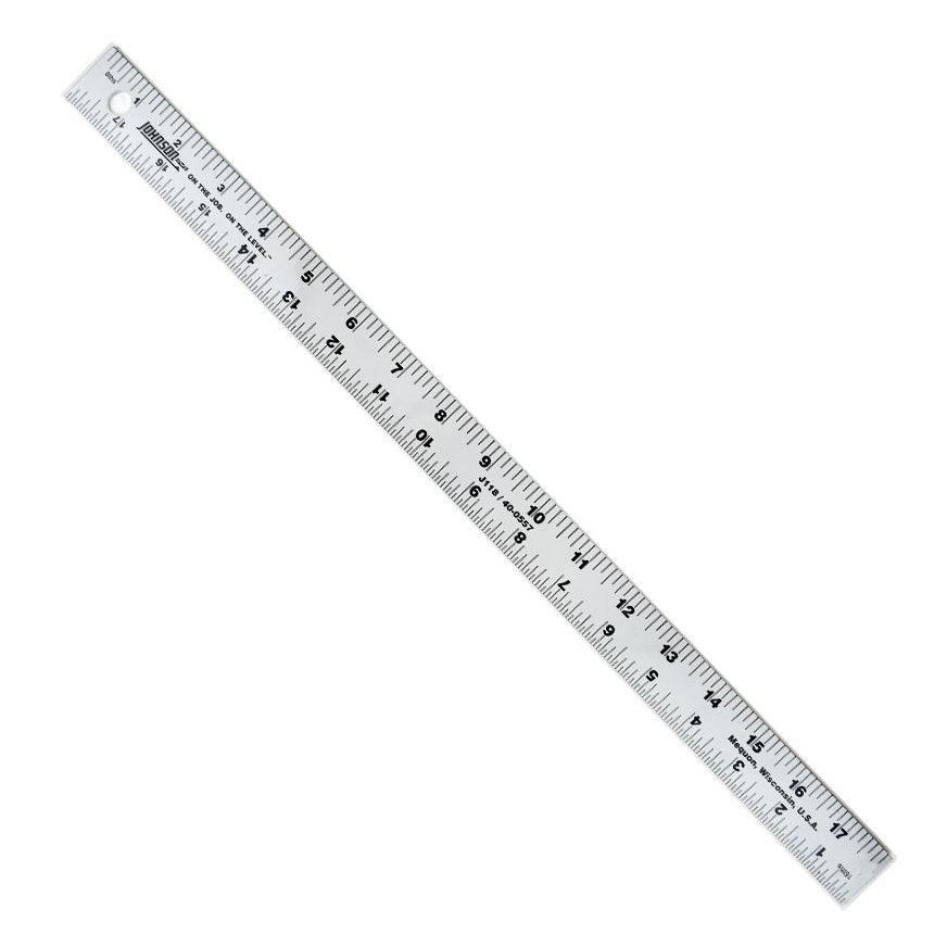 Aluminum Straight Edge w/ Cork Backing 18 inch