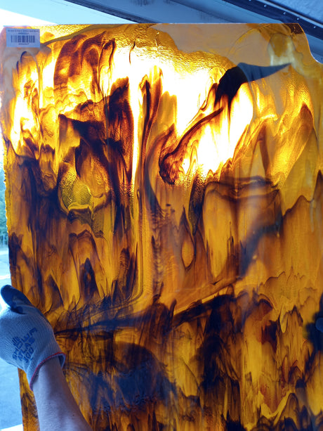 Amber Embers Amber and Black backlit