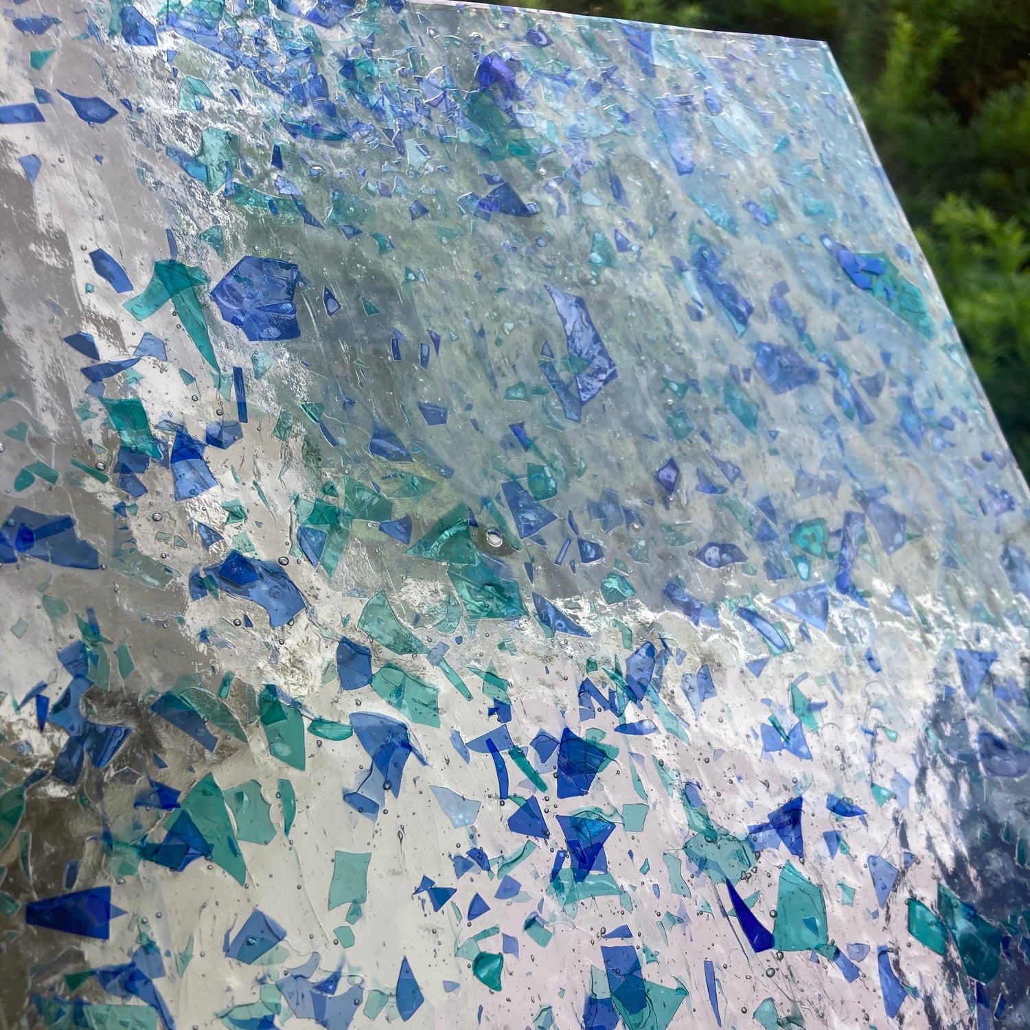 Artisan Clear w/ Aqua and Blue Fractures_