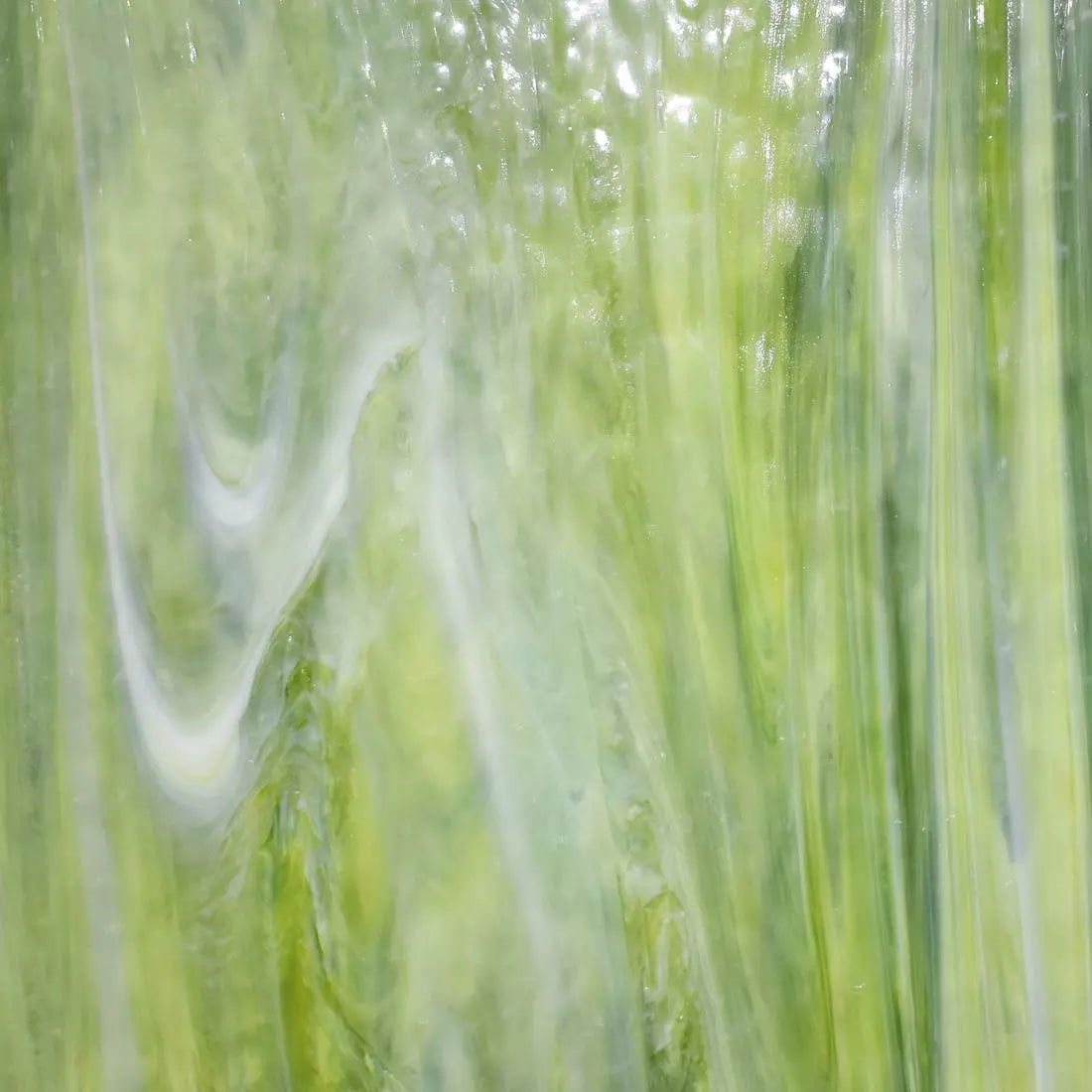 Artisan Light Green, Olive, with White Mottle - Stained Glass Express 