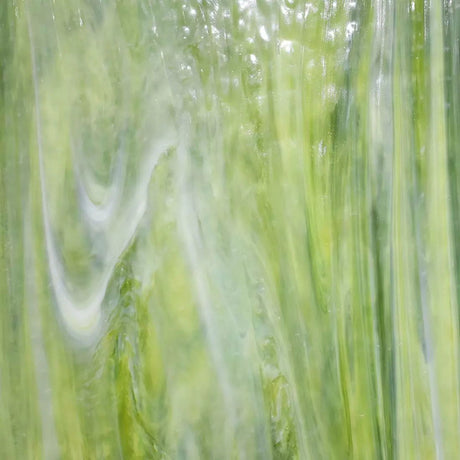 Artisan Light Green, Olive, with White Mottle - Stained Glass Express 