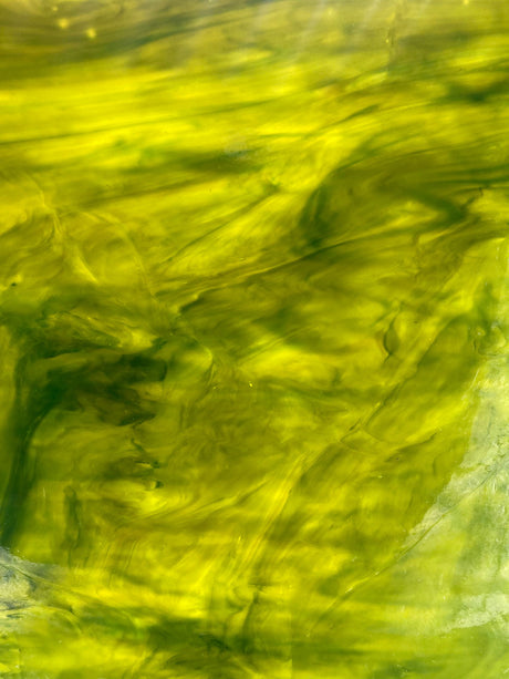 Artisan Lime Green, Dk Green Opal - Stained Glass Express 